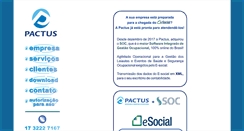 Desktop Screenshot of pactusocupacional.com.br